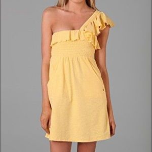 Juicy Couture WHITE ruffle dress - large